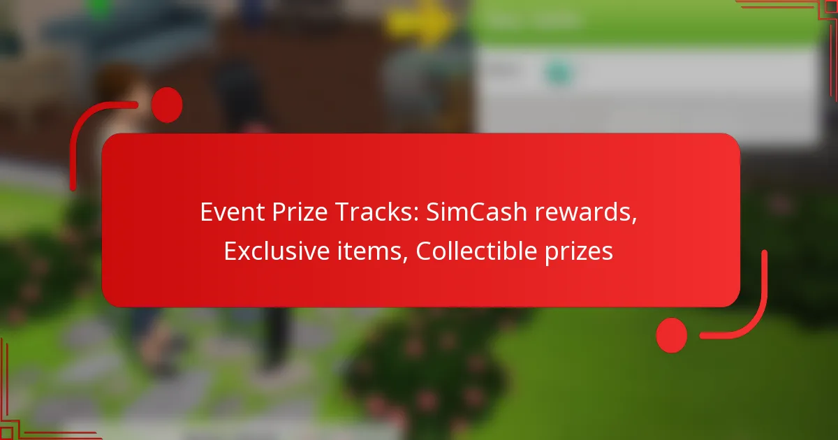 Event Prize Tracks: SimCash rewards, Exclusive items, Collectible prizes